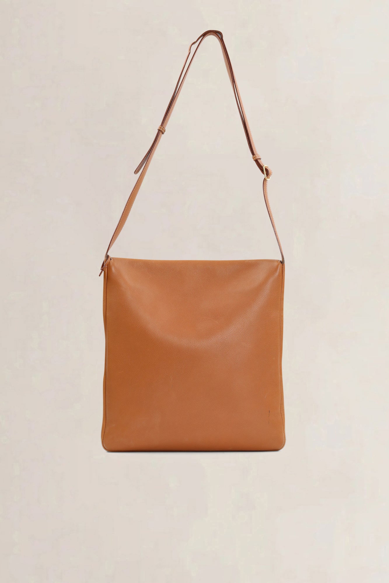 Delvaux Camel Kot Kot Messenger Crossbody Bag