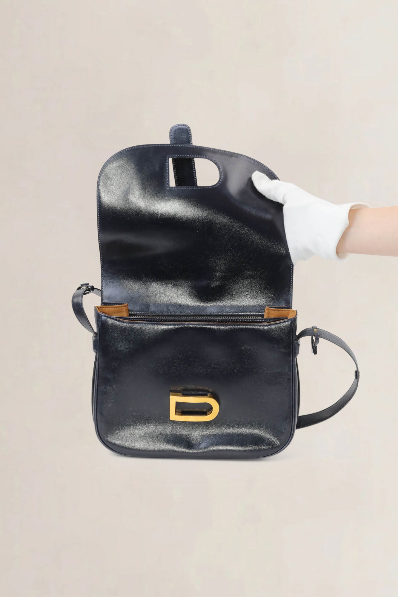 Delvaux Vintage Blue Shoulder Bag