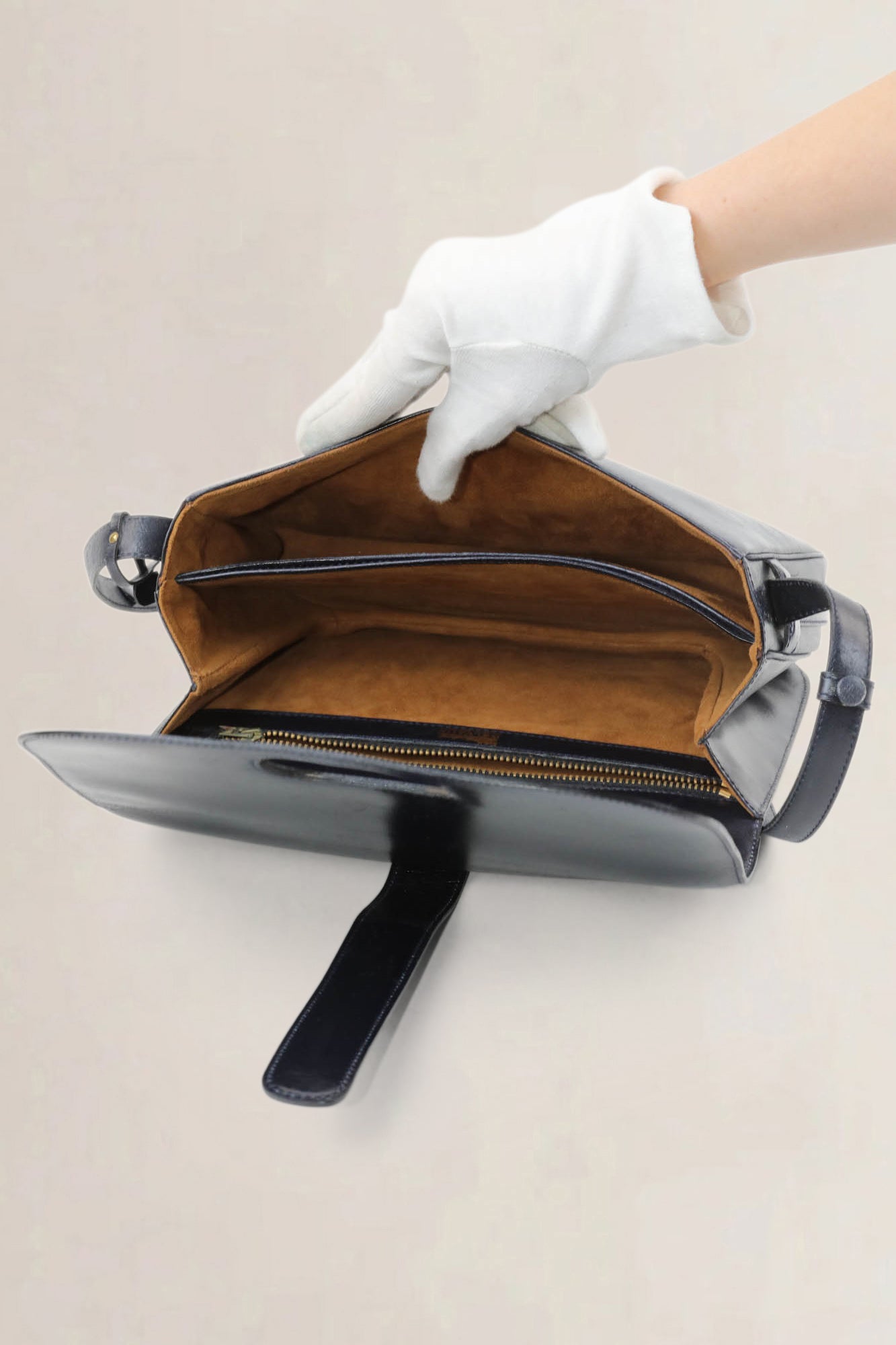 Delvaux Vintage Blue Shoulder Bag