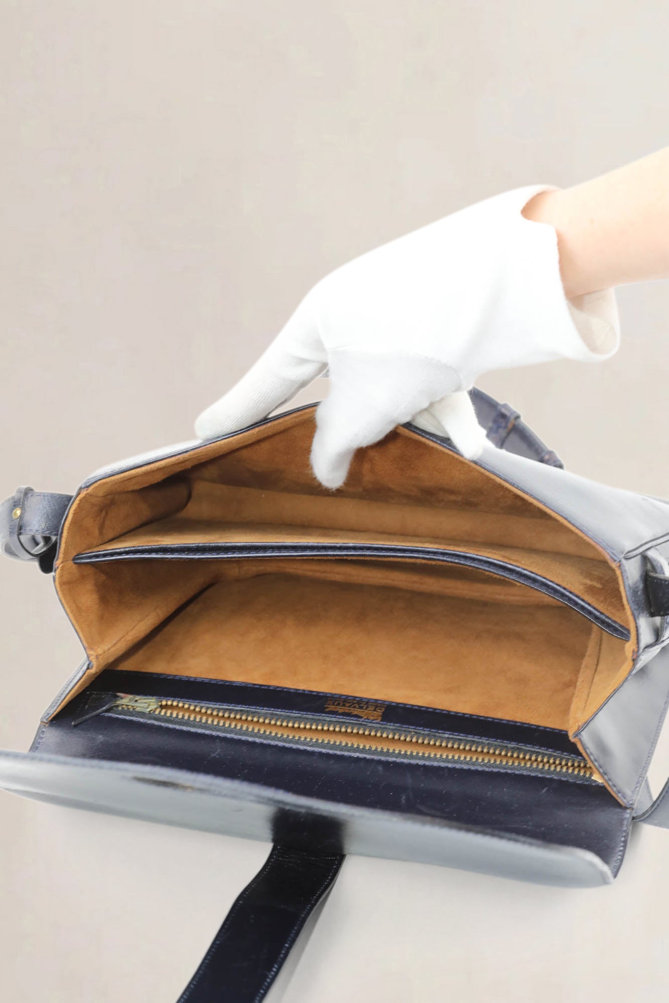 Delvaux Vintage Blue Shoulder Bag