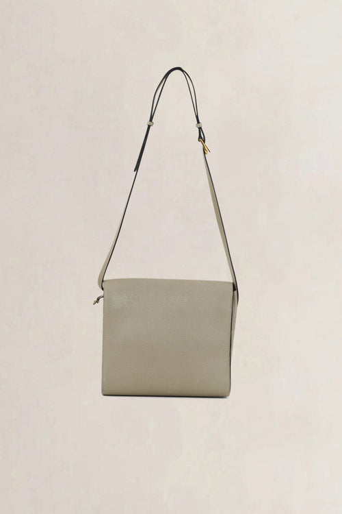 Delvaux Creme Turnlock Crossbody Bag