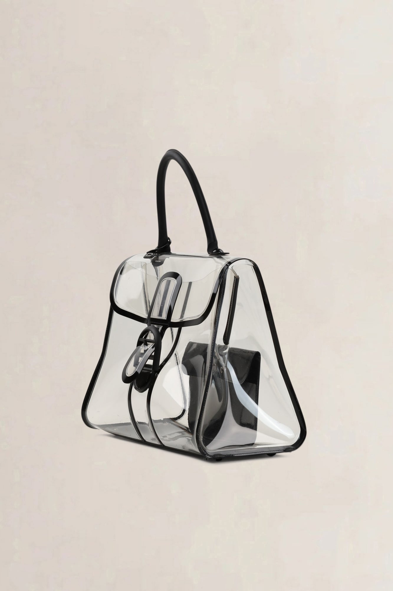 Delvaux Brillant  Transparant X-Ray Vinyl Limited Edition Top Handle Bag