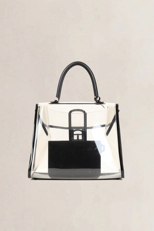 Delvaux Brillant  Transparant X-Ray Vinyl Limited Edition Top Handle Bag