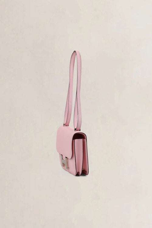 Hermès Constance Mini Chèvre Rose Sakura Crossbody Bag