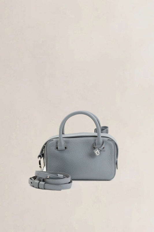 Delvaux Grey/Blue Coolbox Nano Crossbody Bag