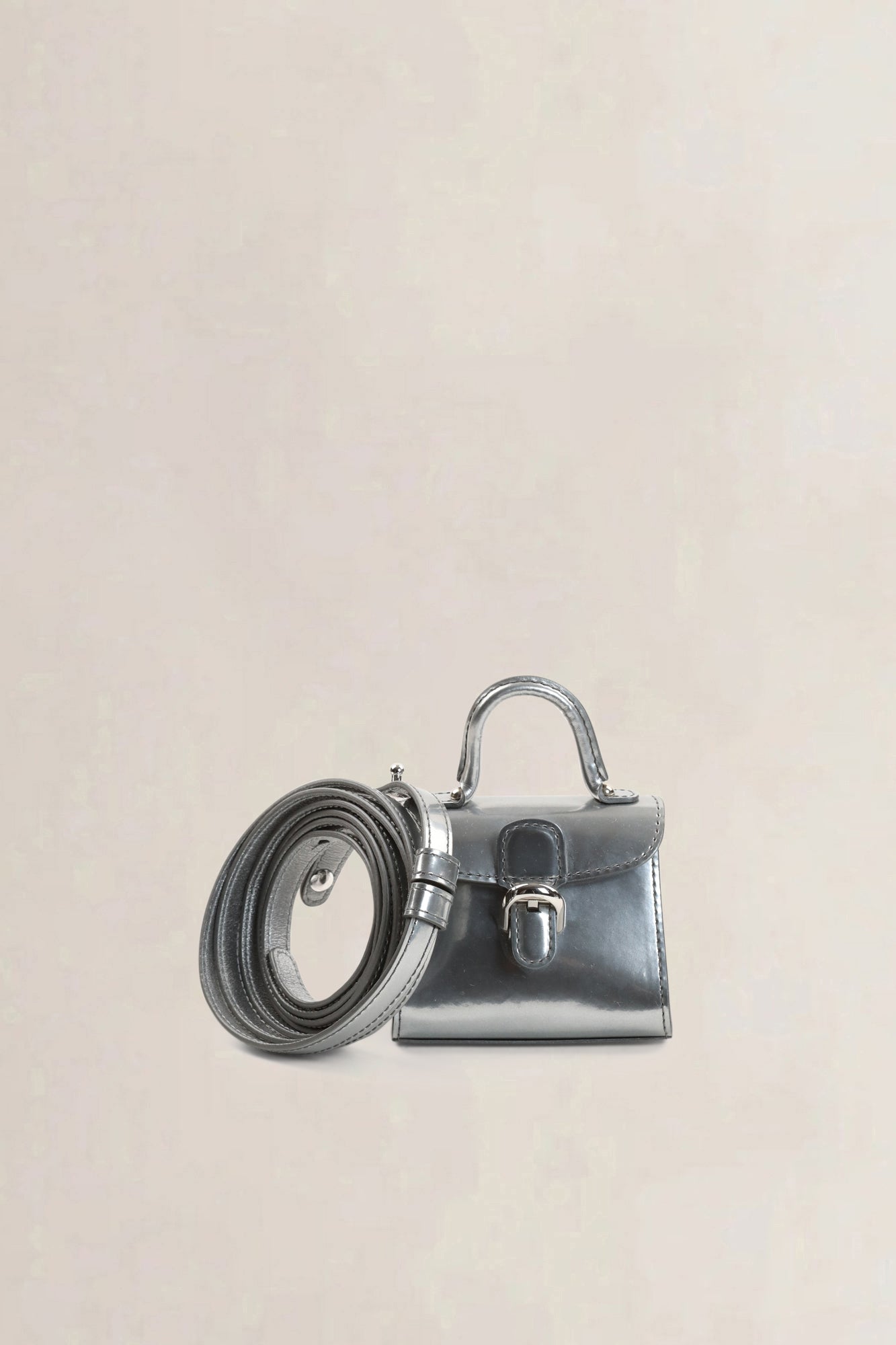 Delvaux Brillant Zilveren Charm Crossbody Tas