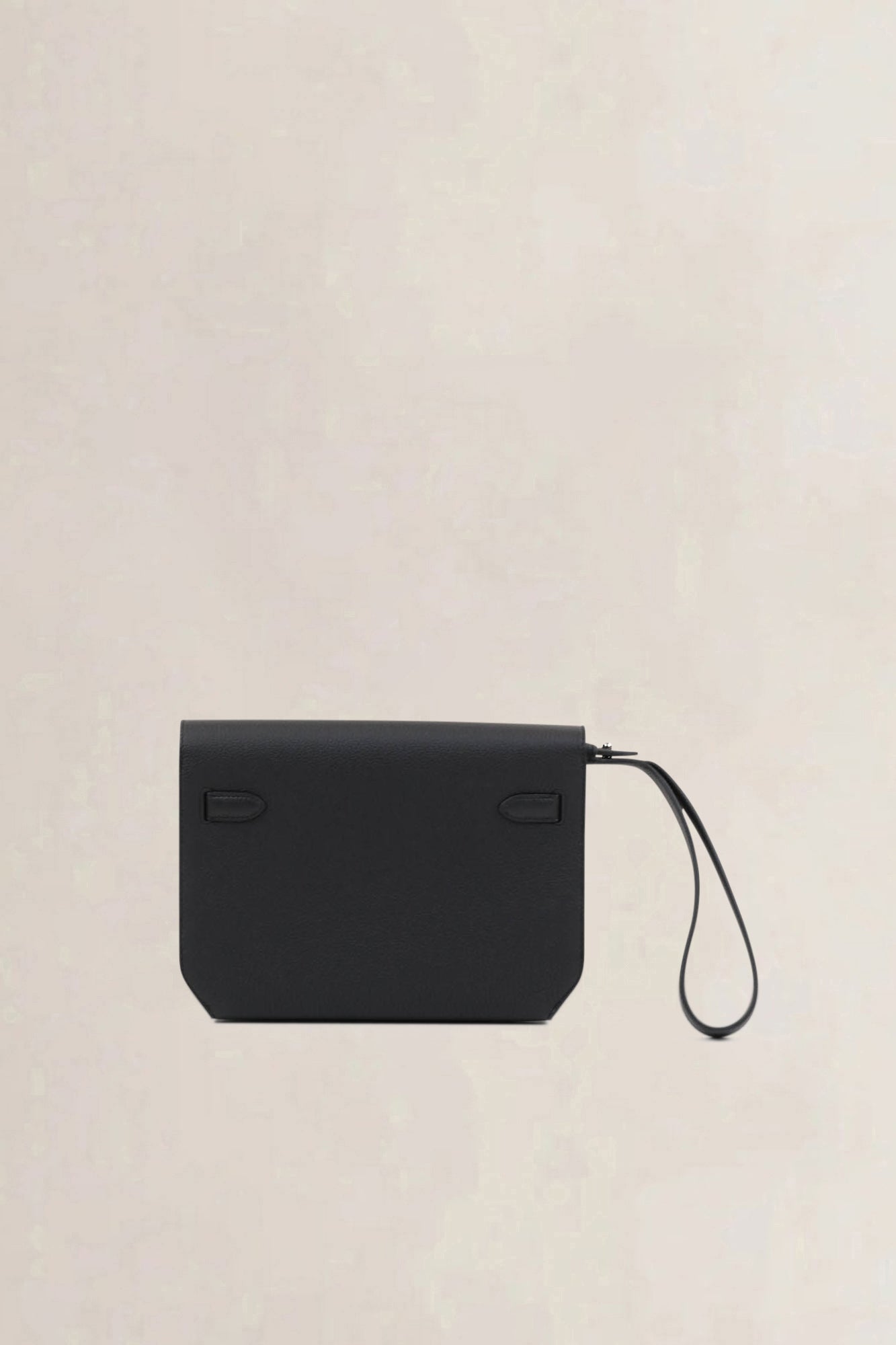 Hermès Black Kelly Dépêches 25 Pouch