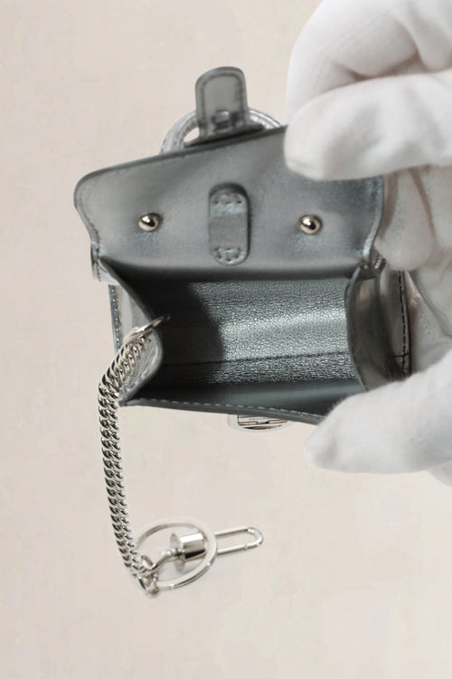 Delvaux Brillant Zilveren Charm Crossbody Tas