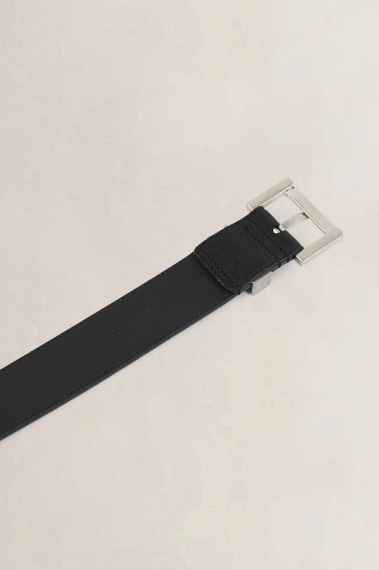 YSL Black Cassandre Belt