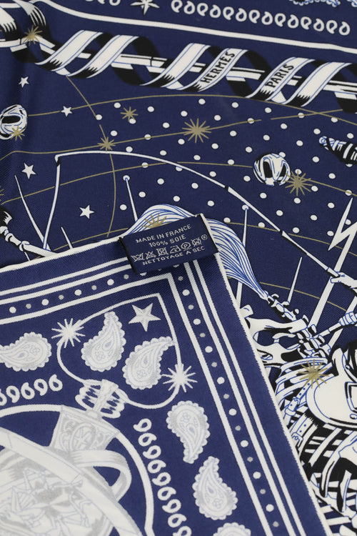 Hermès Silk Bandana Carré 55 Chorus Stellarum