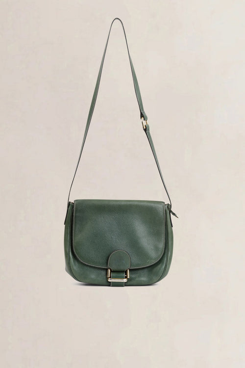 Delvaux Green Leather Crossbody Bag