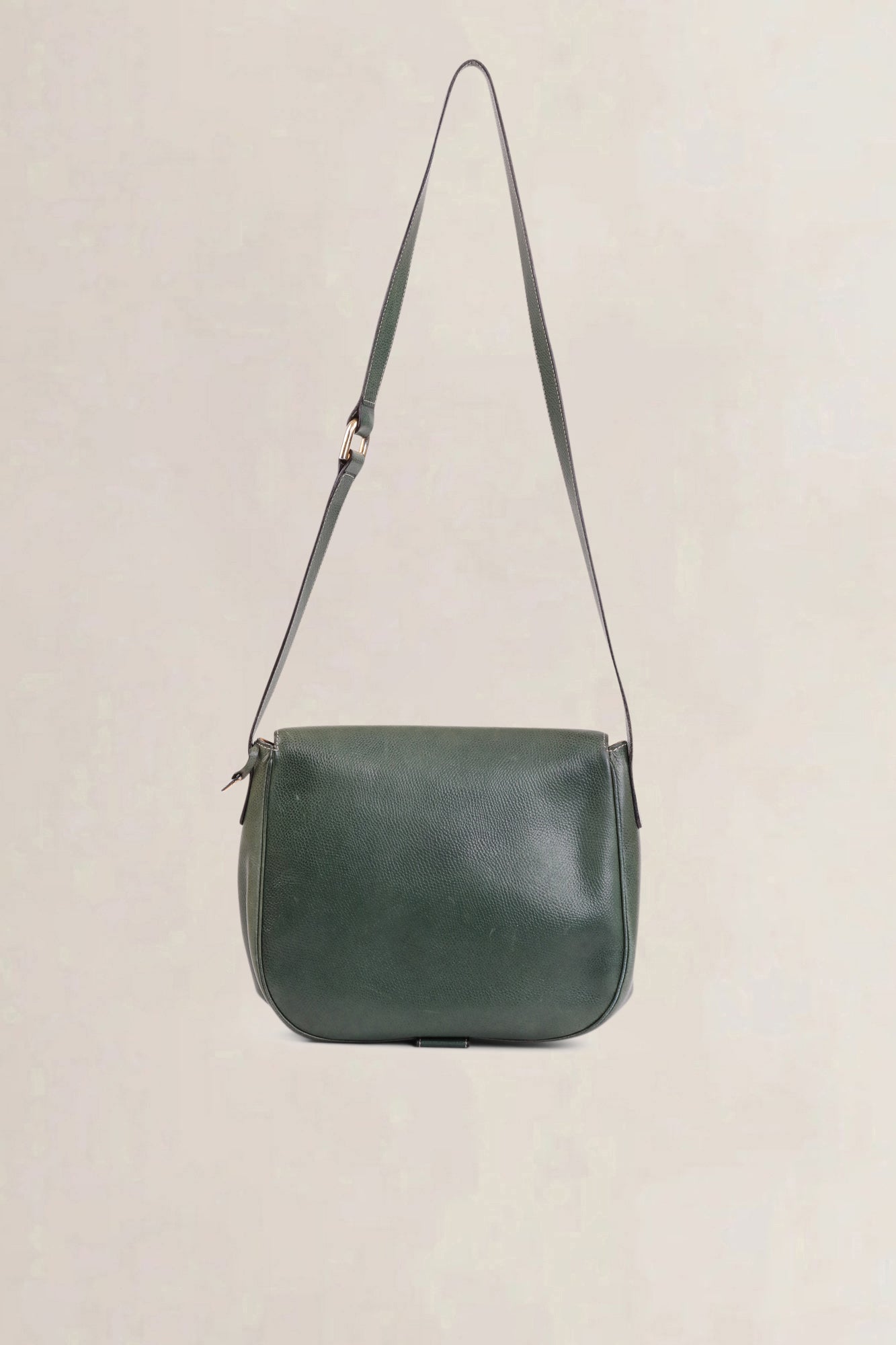 Delvaux Green Leather Crossbody Bag