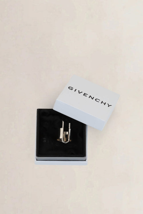 Givenchy U-Lock Silver-tone Ring