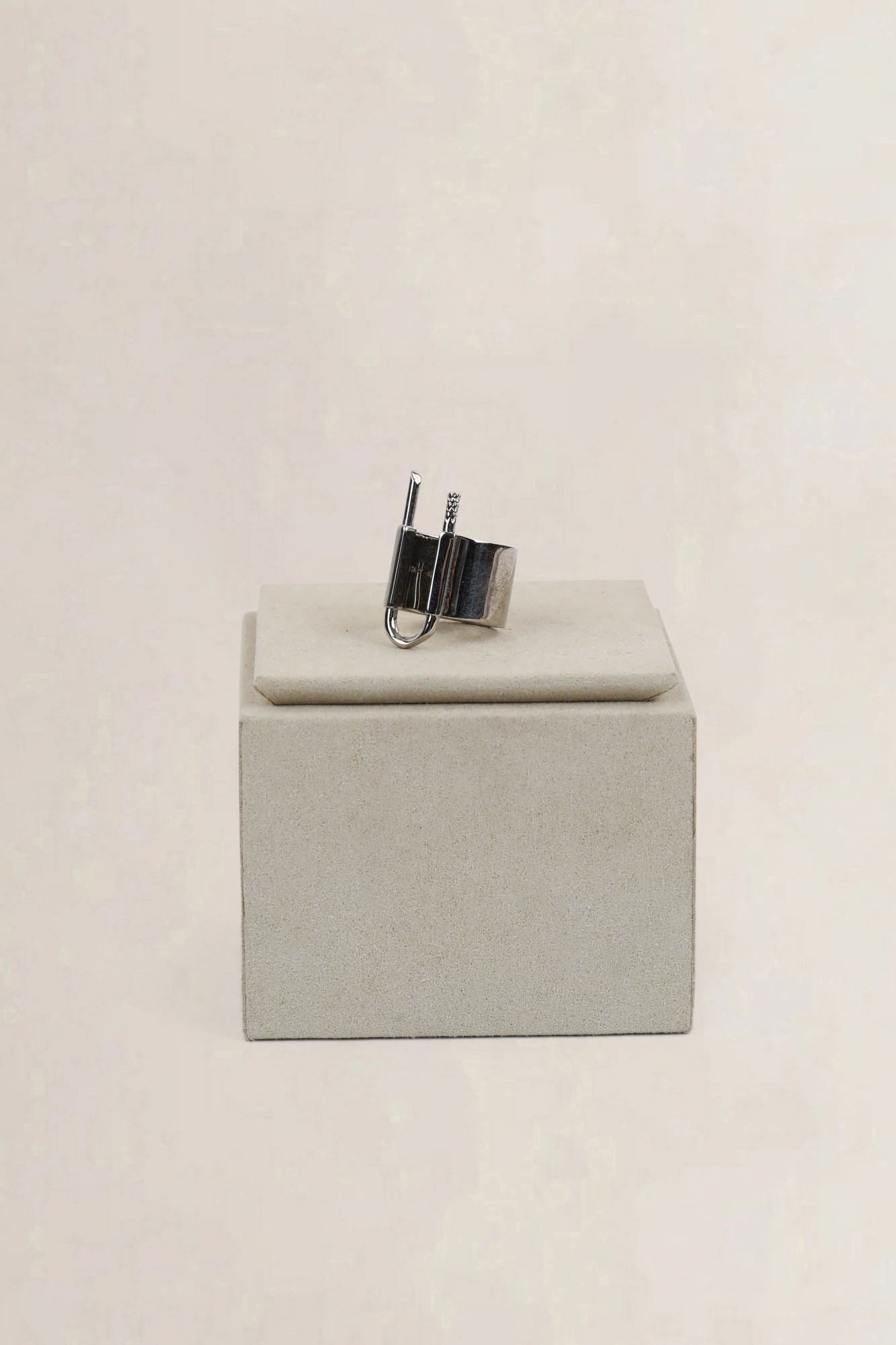 Givenchy U-Lock Silver-tone Ring