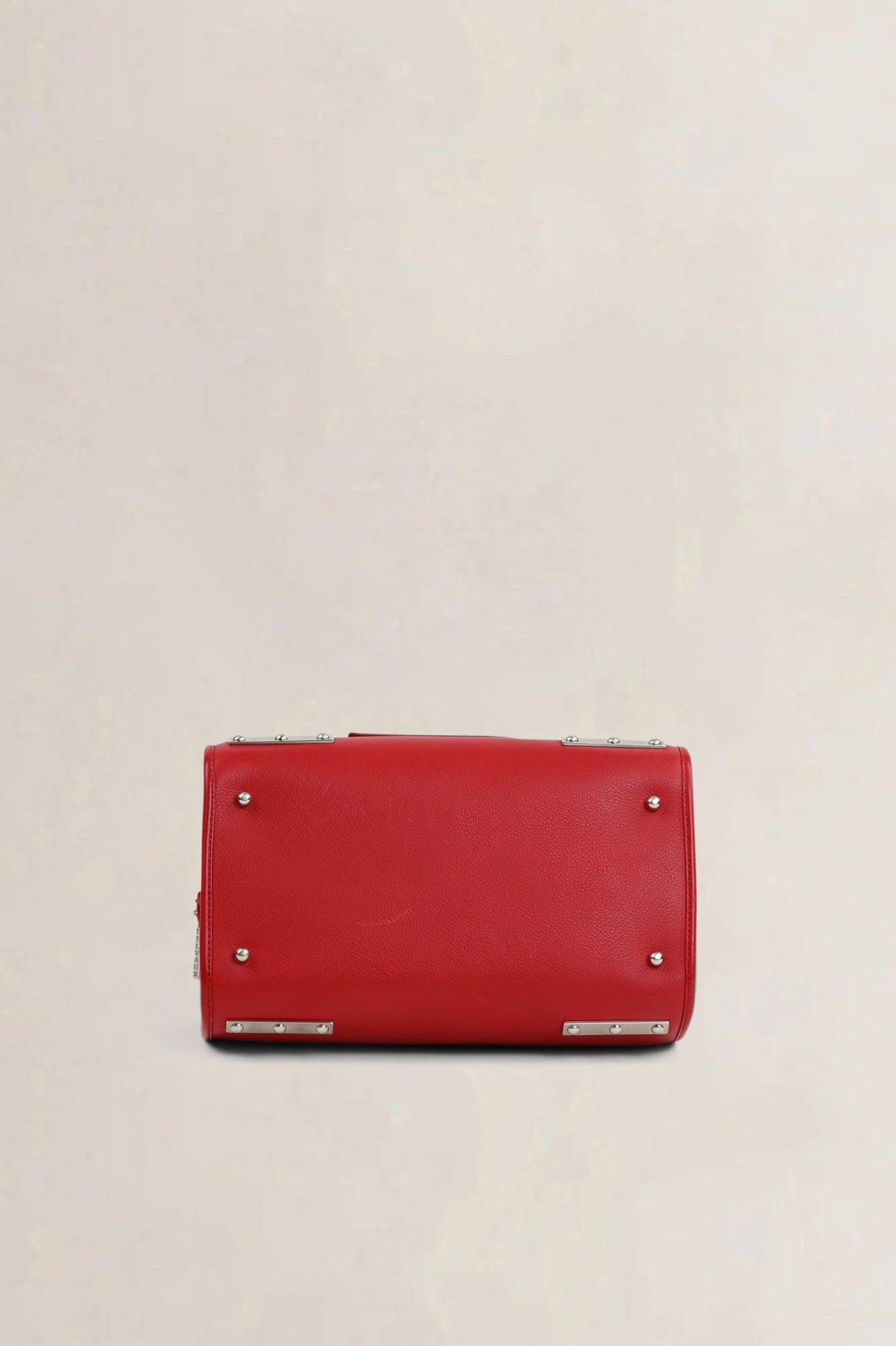 Delvaux Red Astrid PM Top Handle Bag