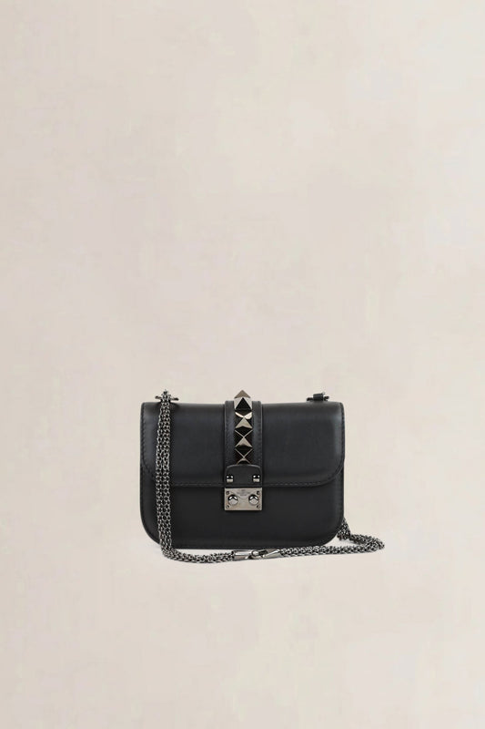 Valentino Garavani Black Rockstud Crossbody Bag