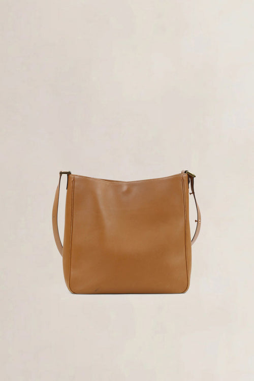Delvaux Camel Hobo Allure Louise Shoulder Bag