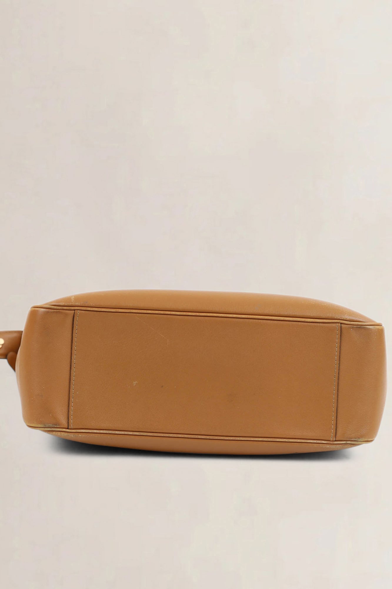 Delvaux Camel Hobo Allure Louise Shoulder Bag