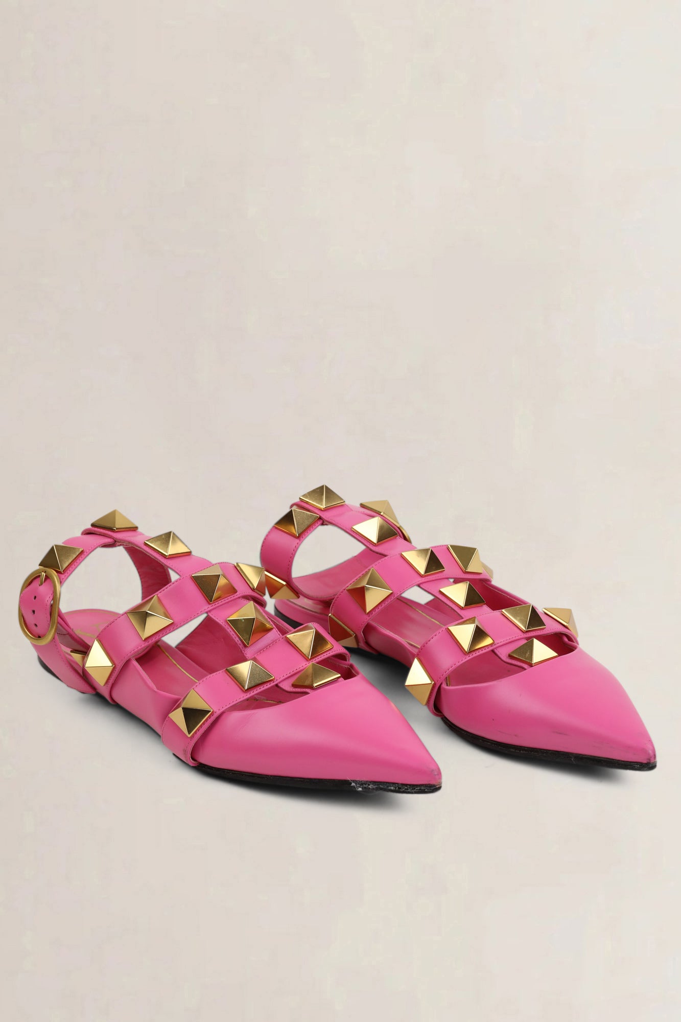 Valentino Garavani Pink Rockstud Sandals