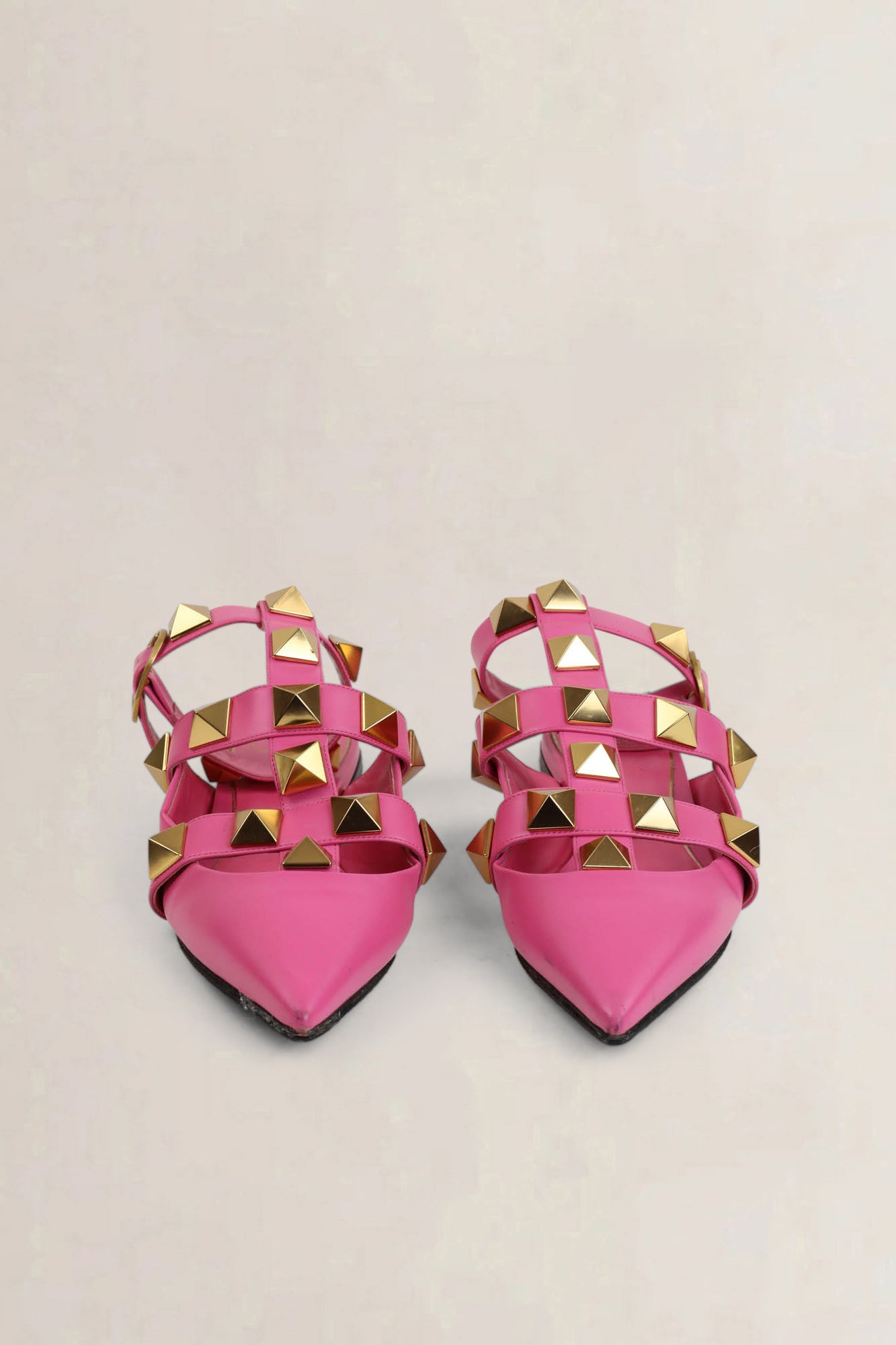 Valentino Garavani Pink Rockstud Sandals