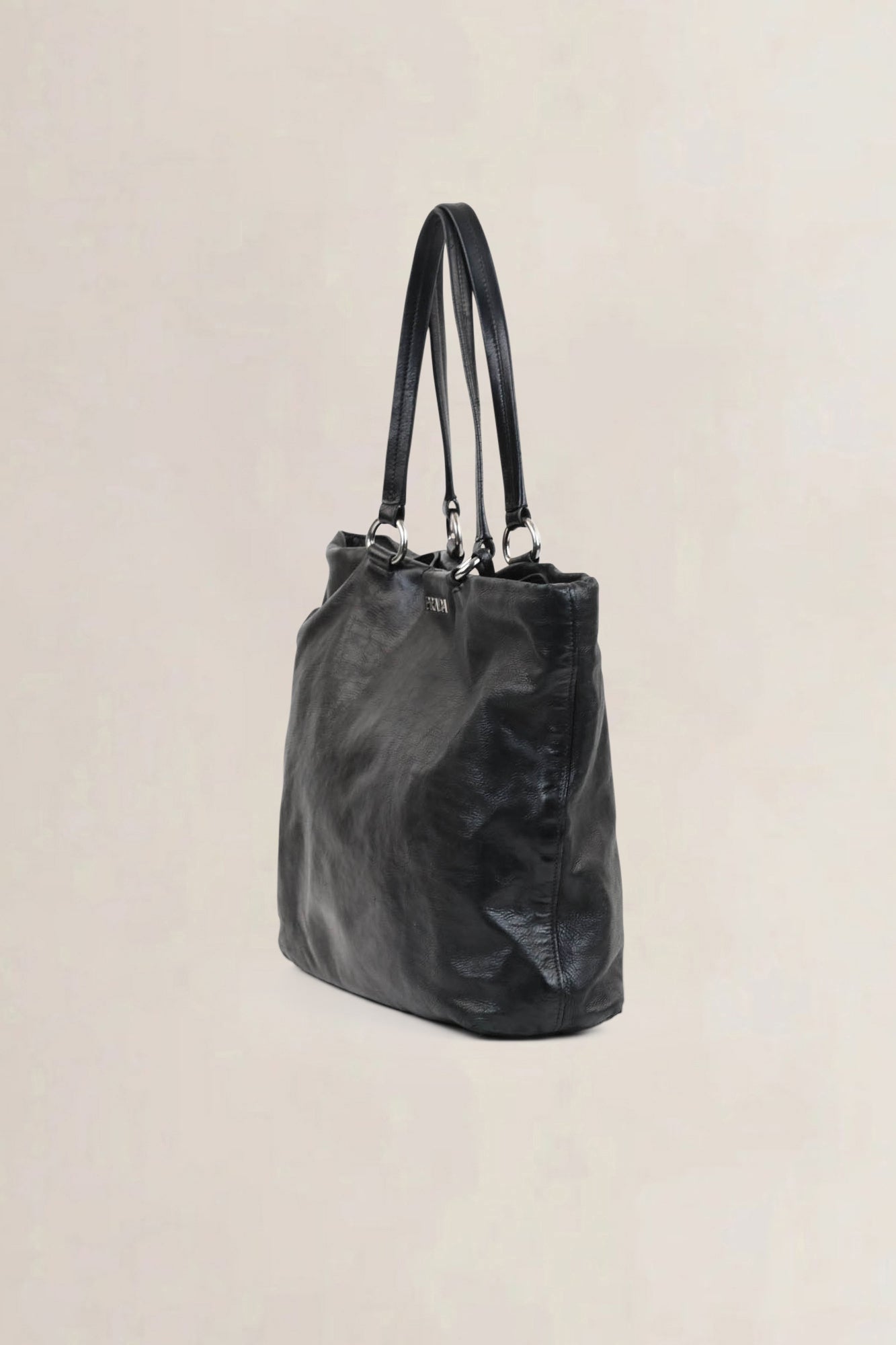 Prada Black Leather Shoulder Bag