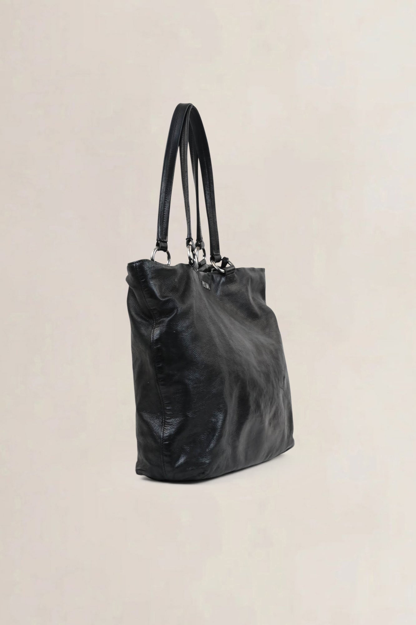 Prada Black Leather Shoulder Bag