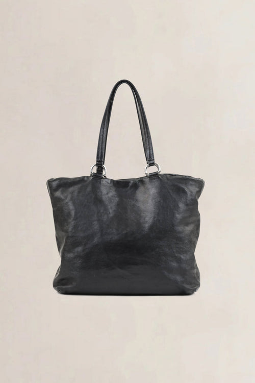 Prada Black Leather Shoulder Bag