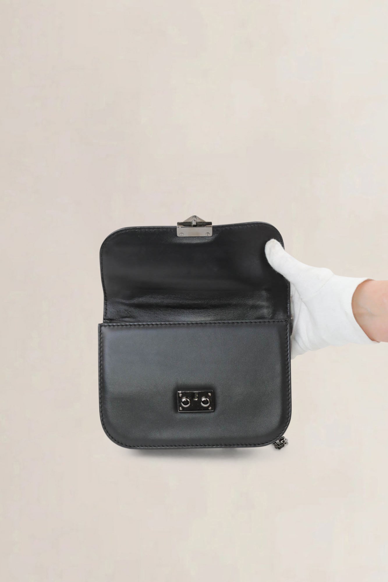 Valentino Garavani Black Rockstud Crossbody Bag