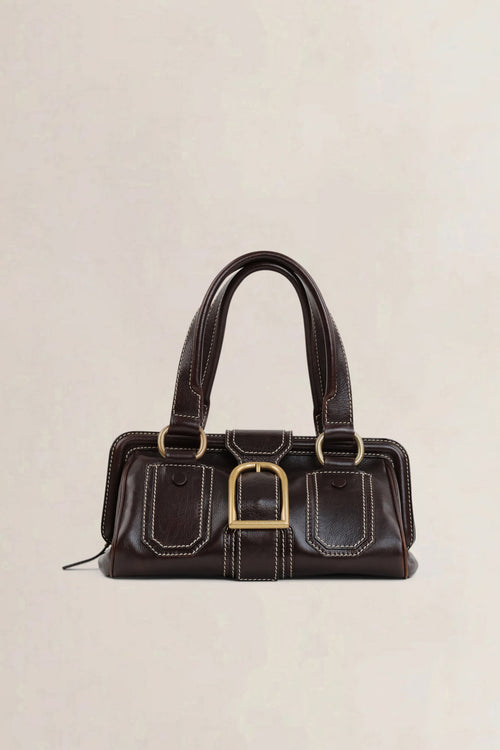 Céline Brown Ella Frame Vintage Shoulder Bag