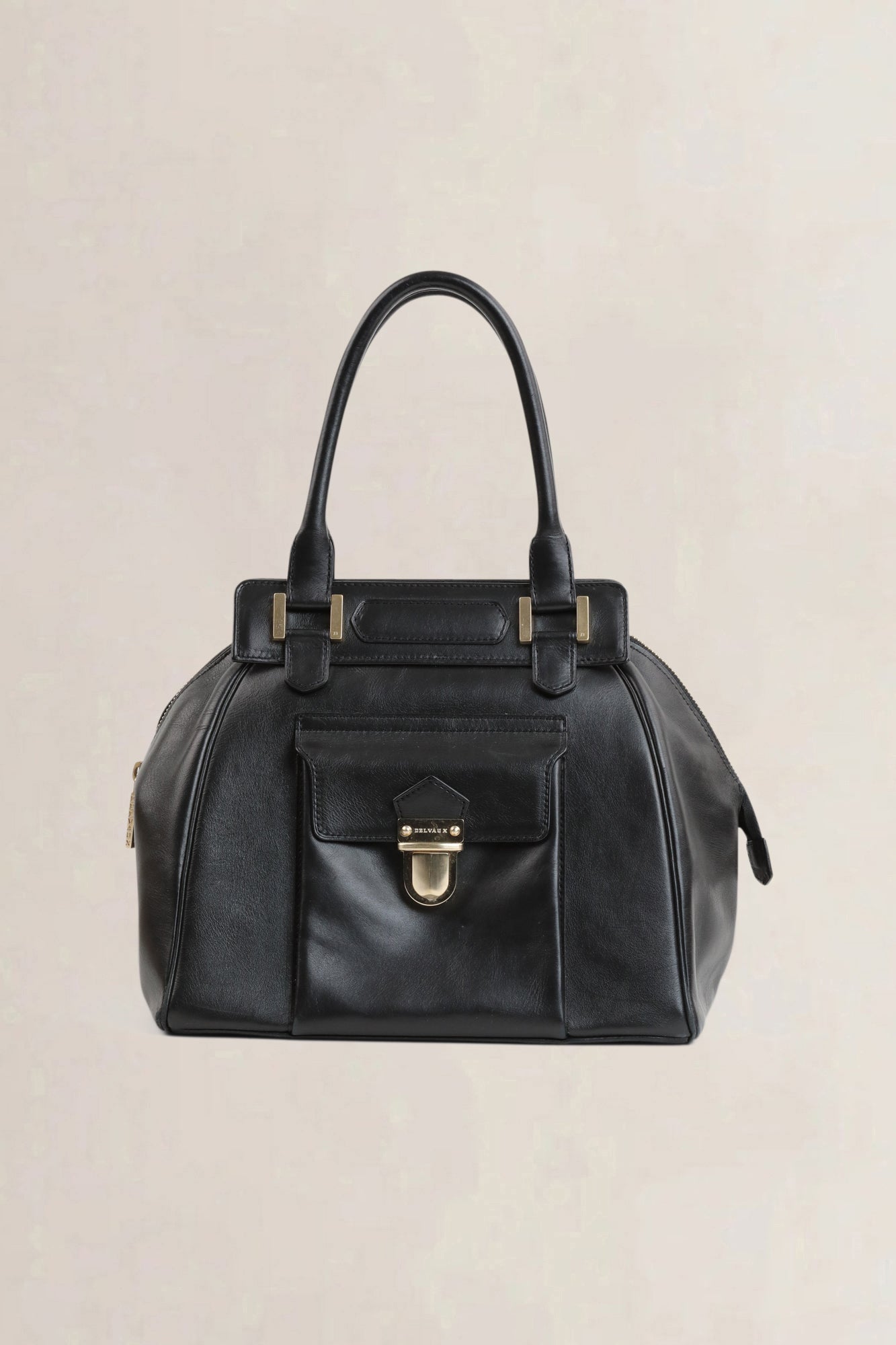 Delvaux Black Coquin Shoulder Bag