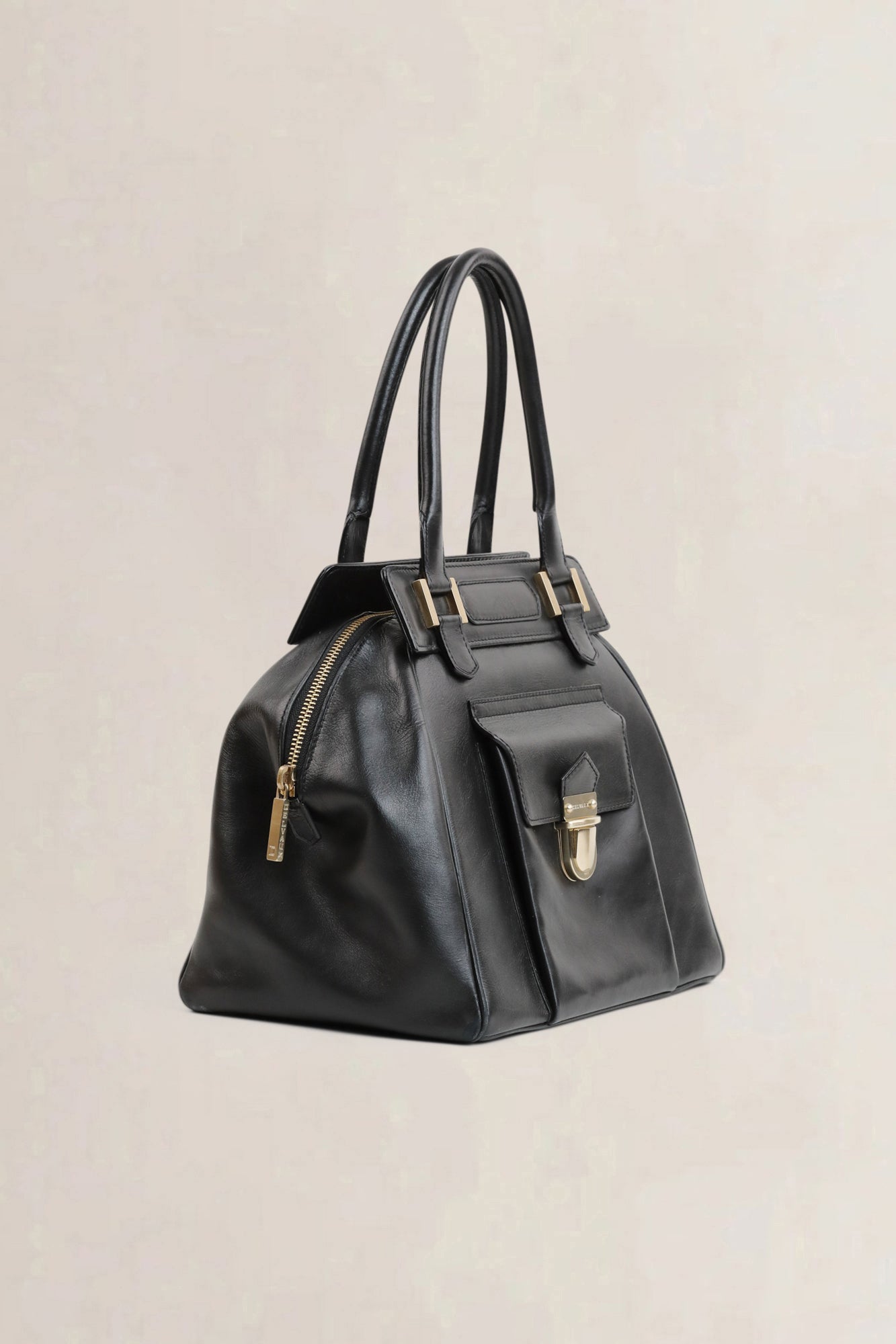 Delvaux Black Coquin Shoulder Bag