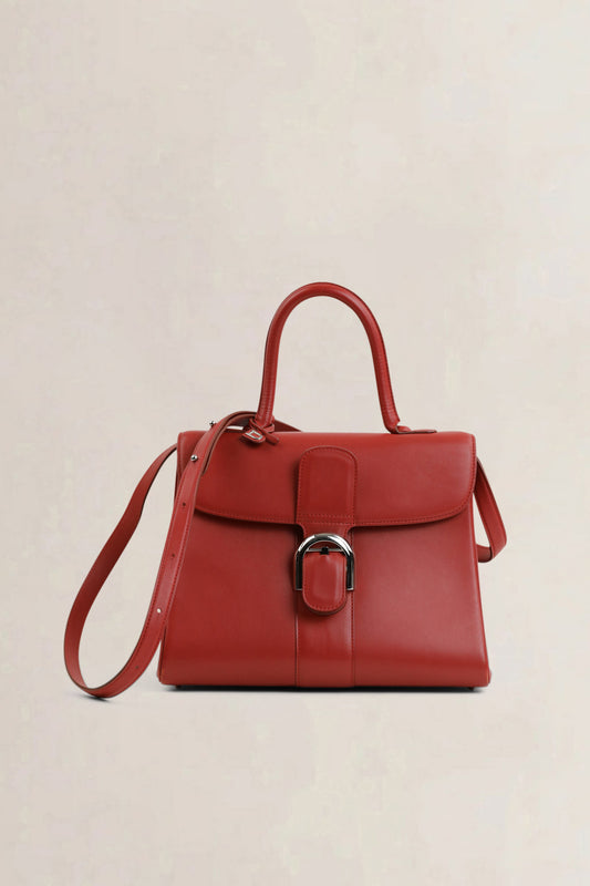 Delvaux Brillant Raspberry MM Crossbody Bag