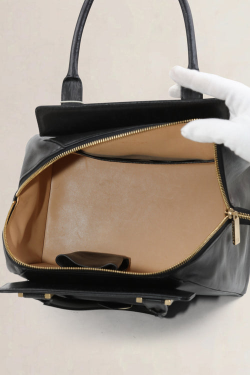 Delvaux Black Coquin Shoulder Bag