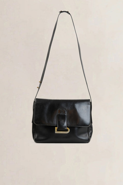 Delvaux Black Poirier Crossbody Bag