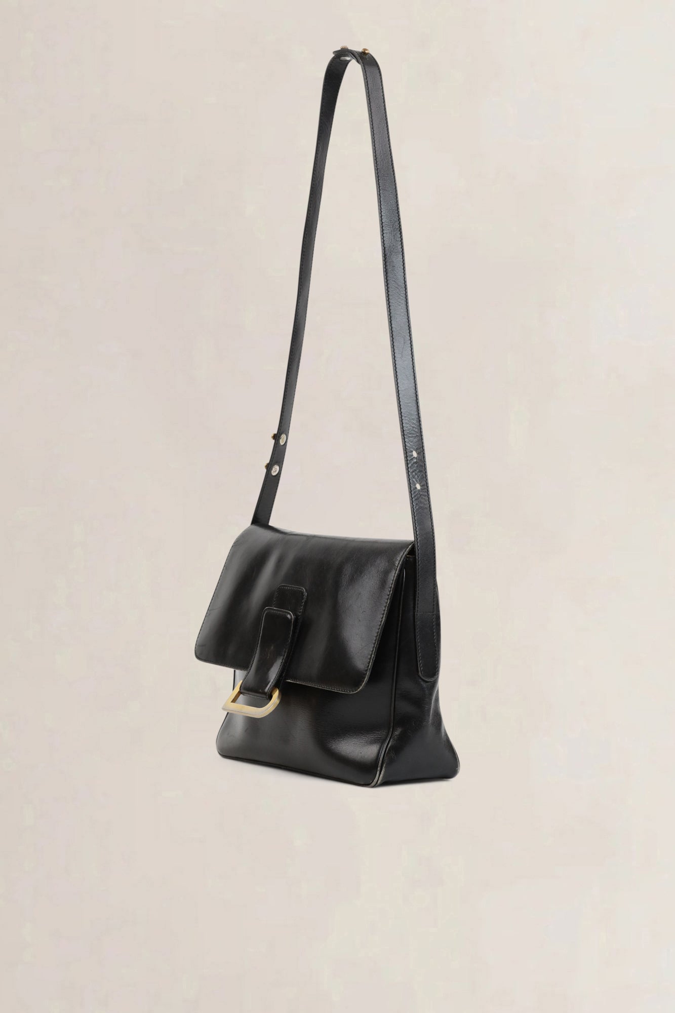 Delvaux Black Poirier Crossbody Bag