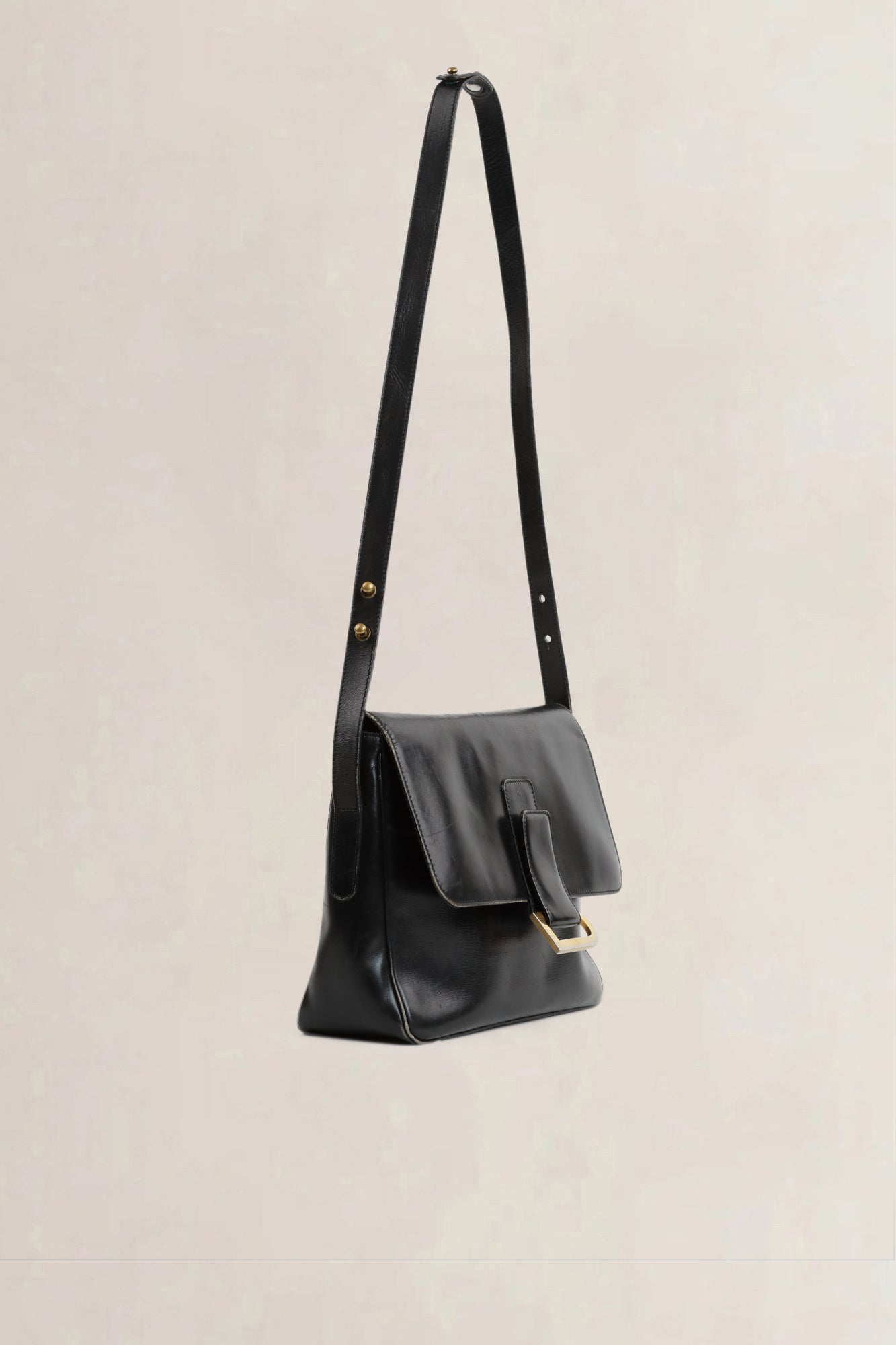 Delvaux Black Poirier Crossbody Bag