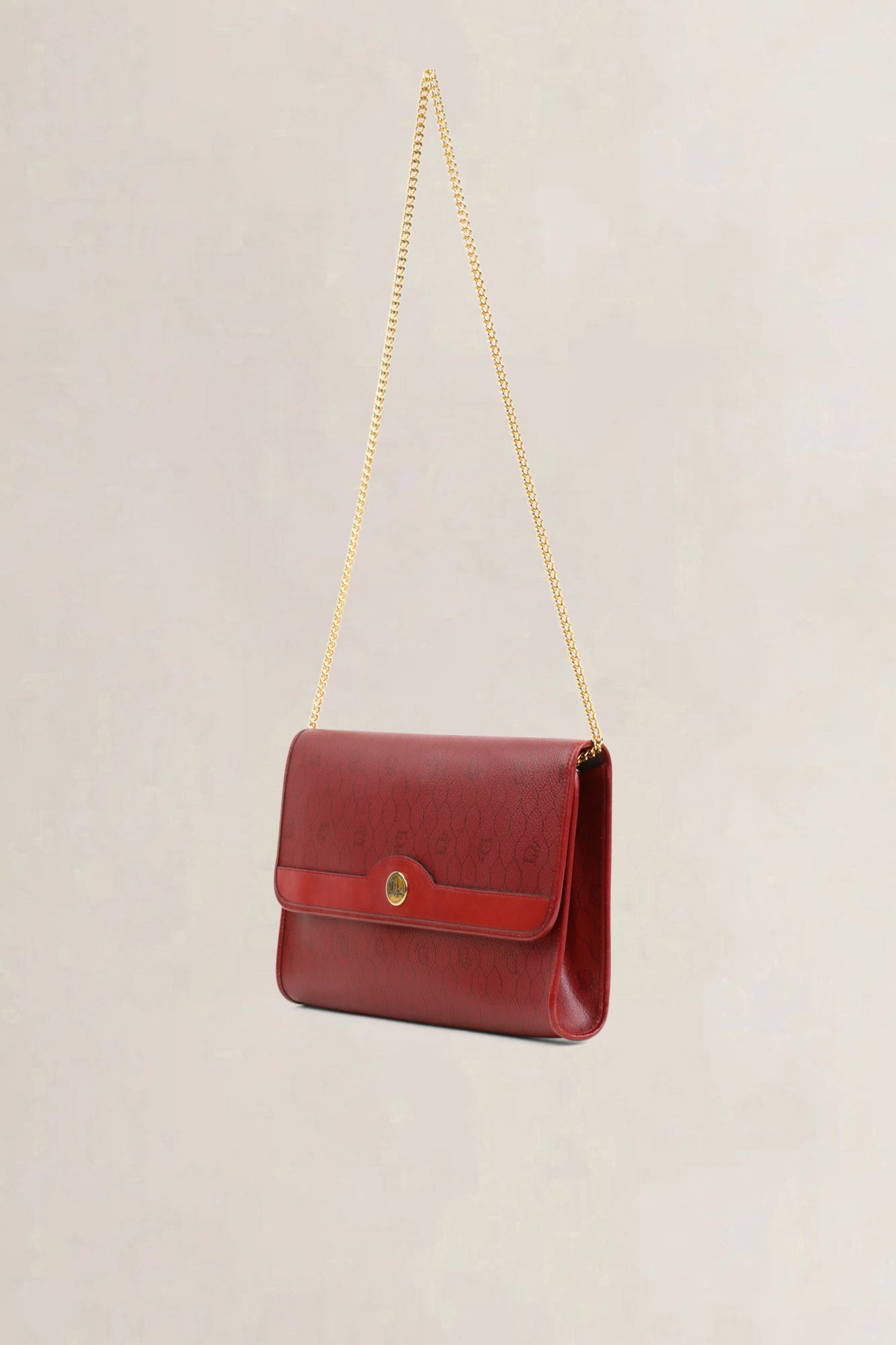 Christian Dior Red Vintage Shoulder Bag