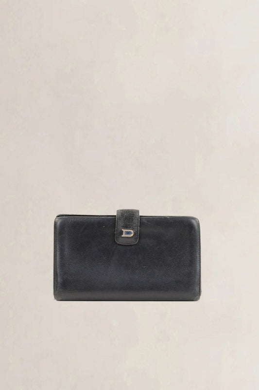 Delvaux Black Leather Wallet