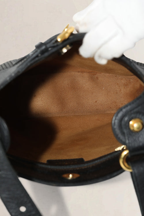 Delvaux Black Toile de Cuir Souverain Crossbody Bag