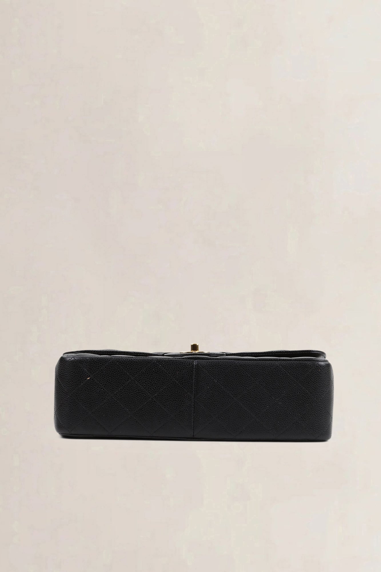 Chanel Black Caviar Leather Jumbo Timeless Double Flap Bag