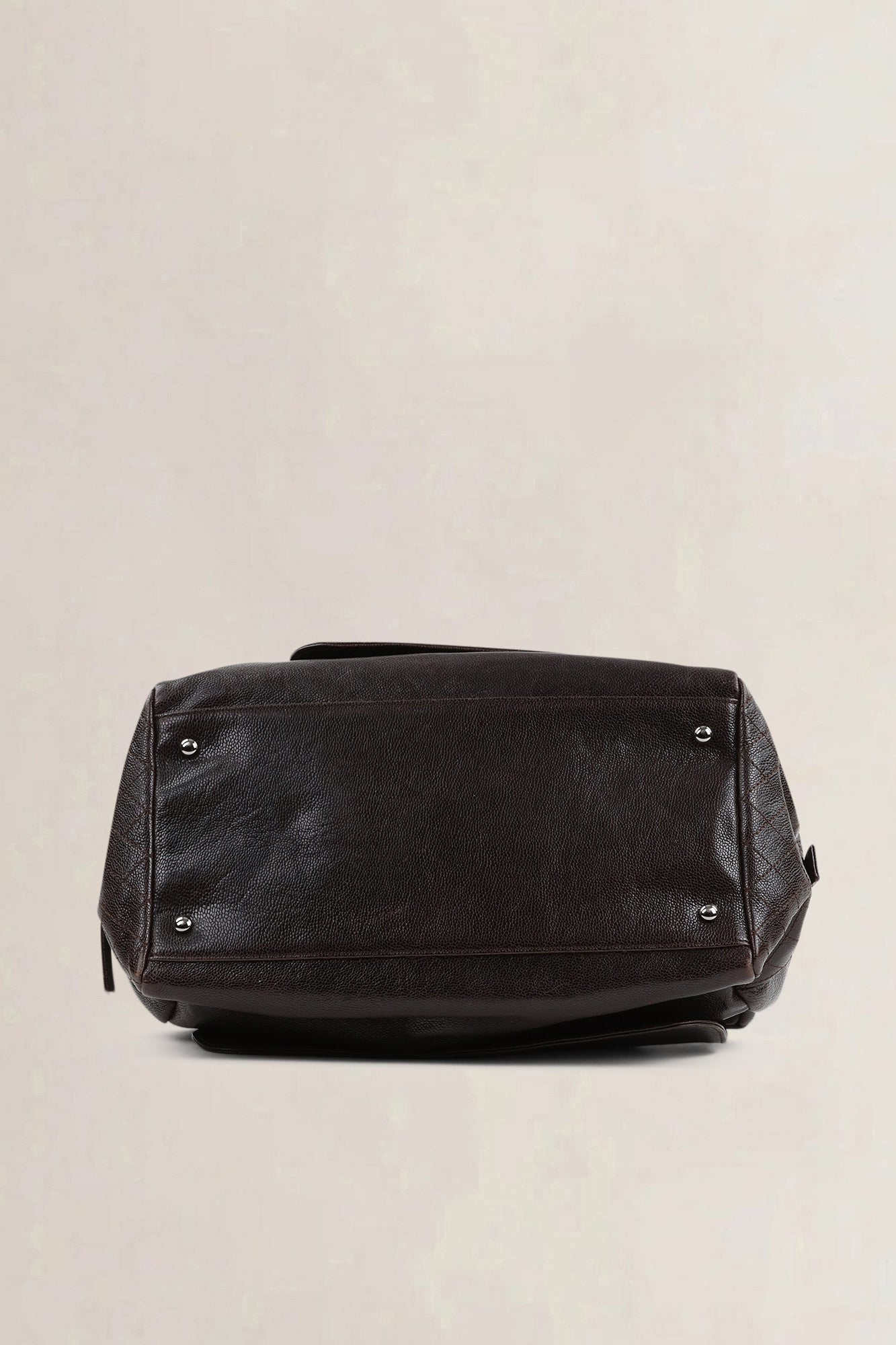 Chanel Brown Caviar Leather Pocket In The City Shoulder Bag