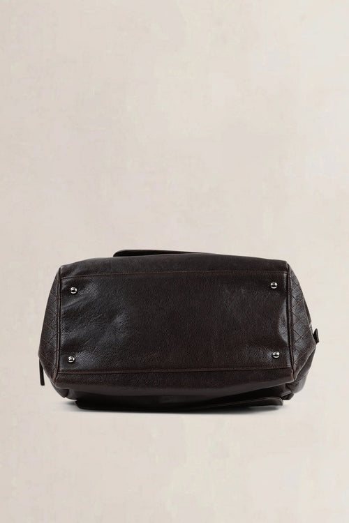 Chanel Brown Caviar Leather Pocket In The City Shoulder Bag