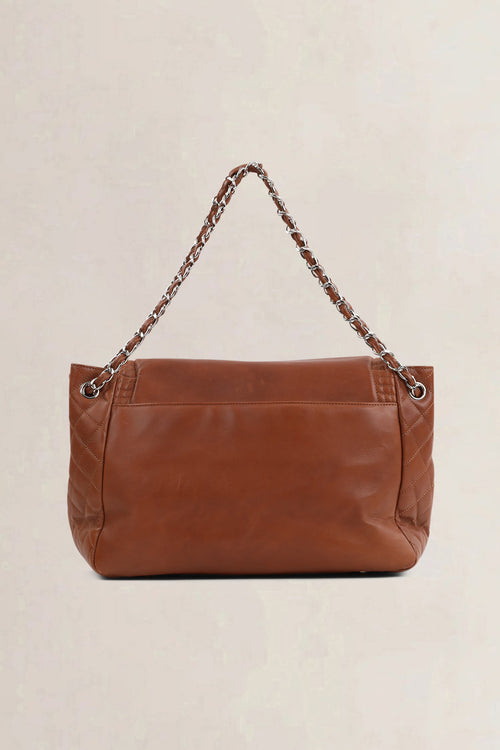 Chanel Brown Paris-Bombay Coco Bengal Accordion Shoulder Bag