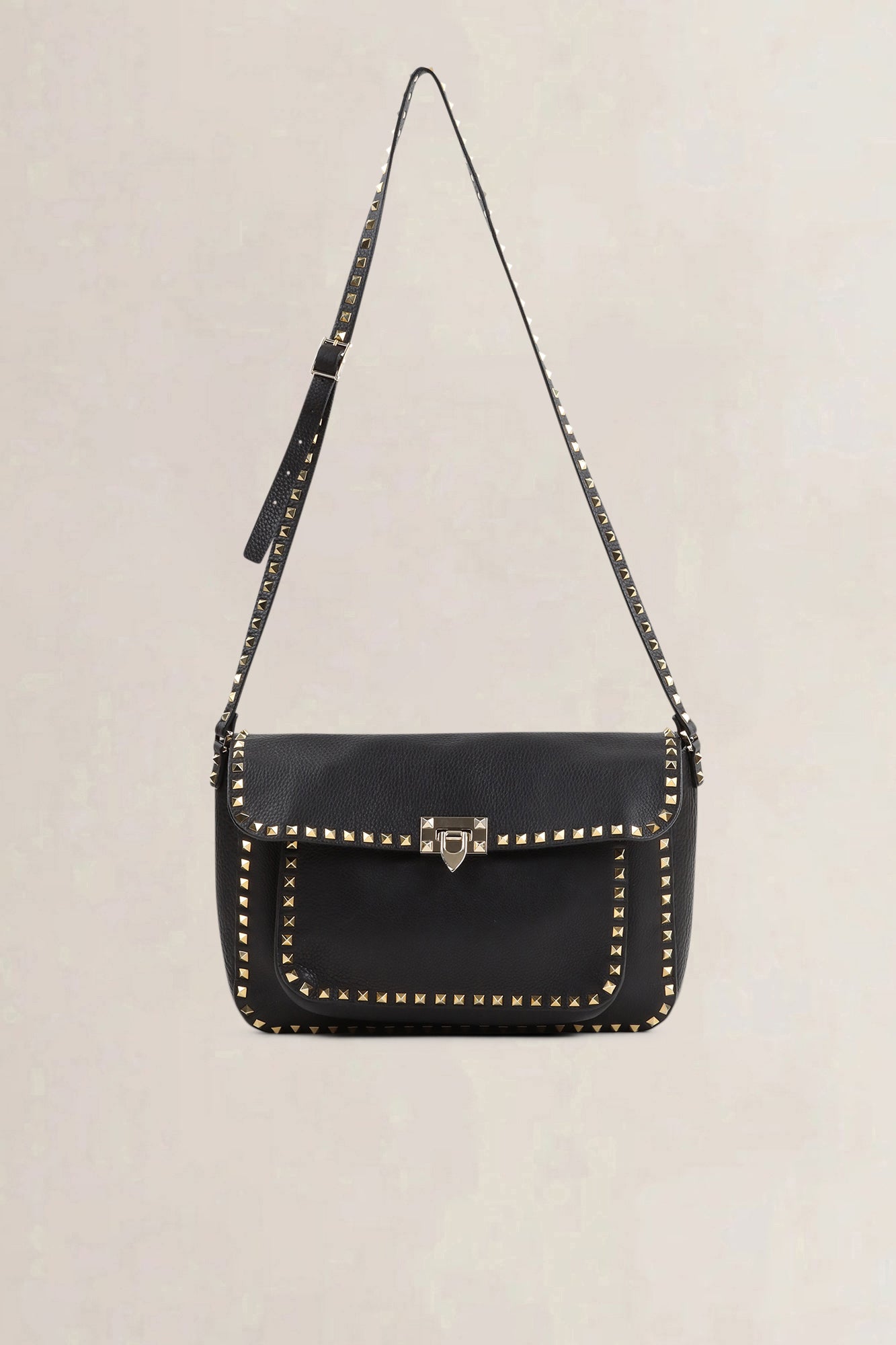 Valentino Black Rockstud Crossody Bag