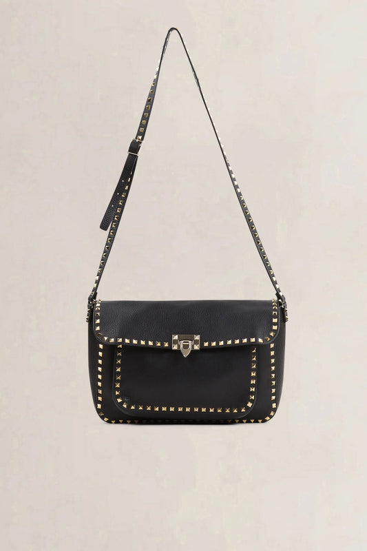 Valentino Black Rockstud Crossody Bag