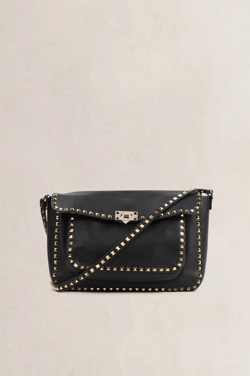 Valentino Black Rockstud Crossody Bag