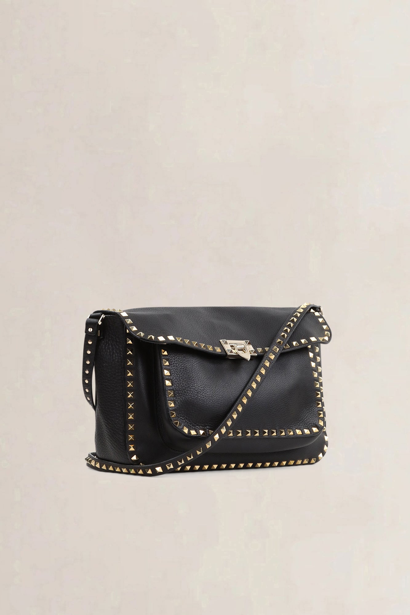 Valentino Black Rockstud Crossody Bag
