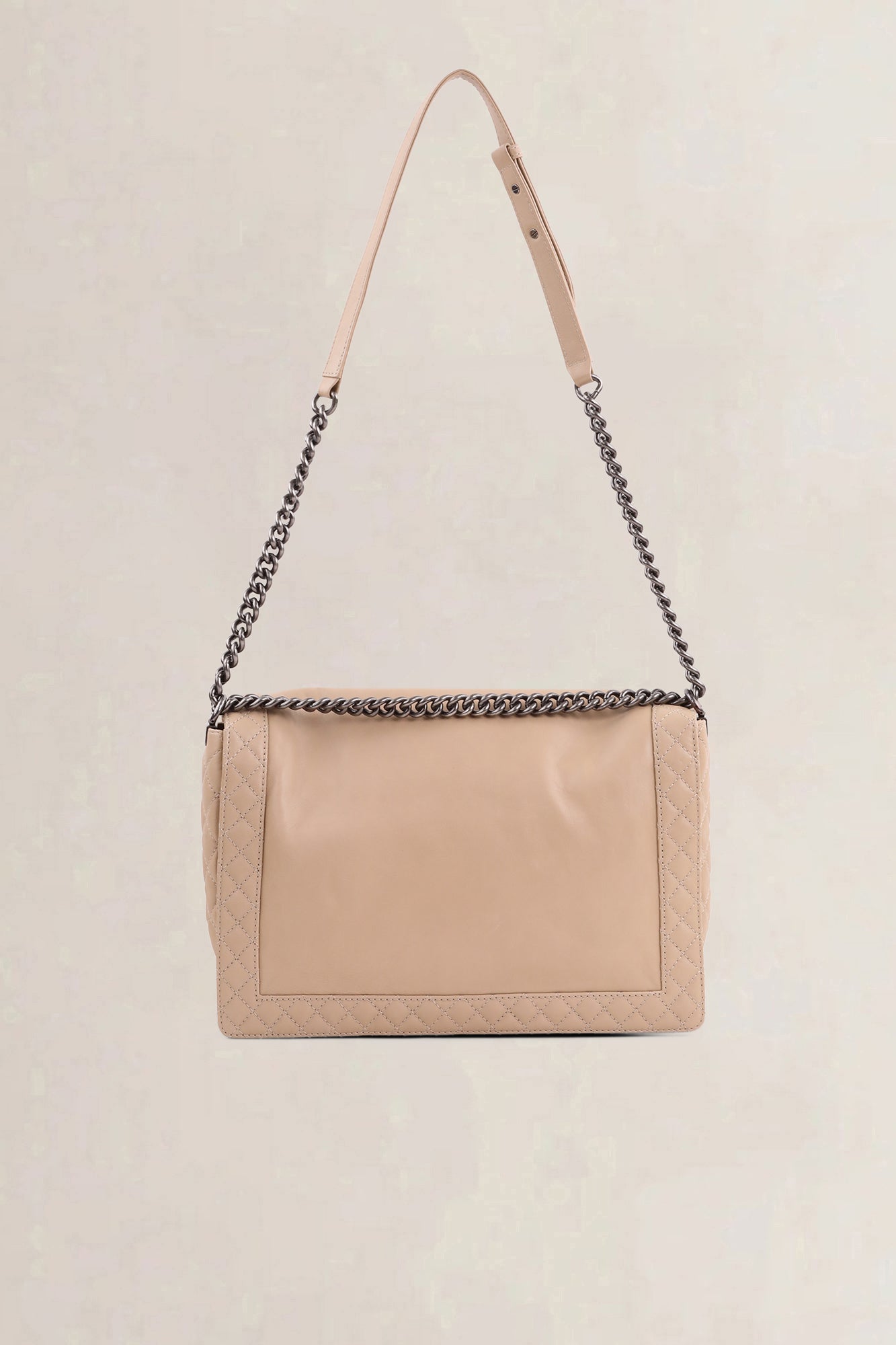 Chanel Beige Reverso Calfskin Flap Bag