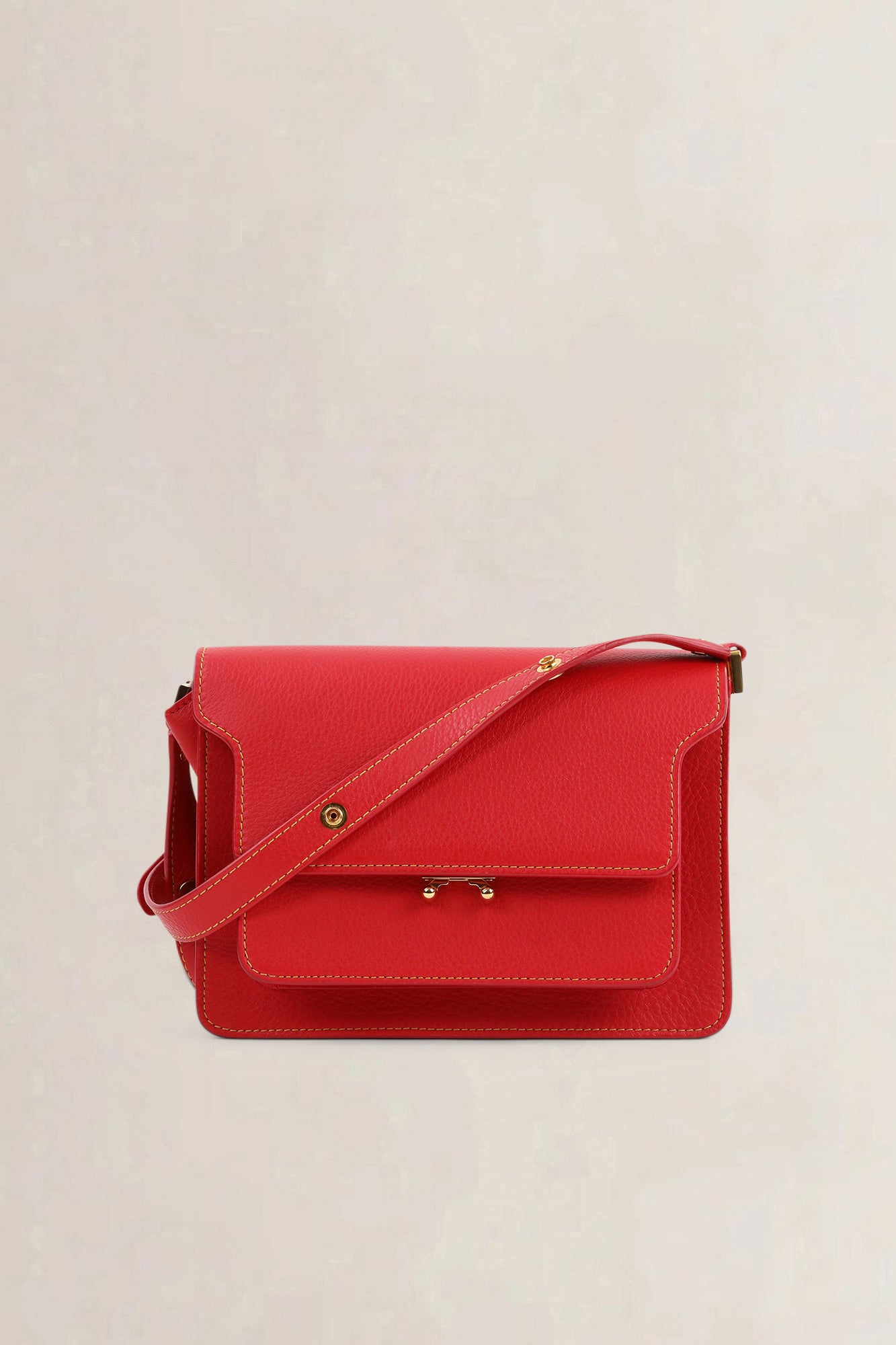 Marni Red Trunk Crossbody Bag
