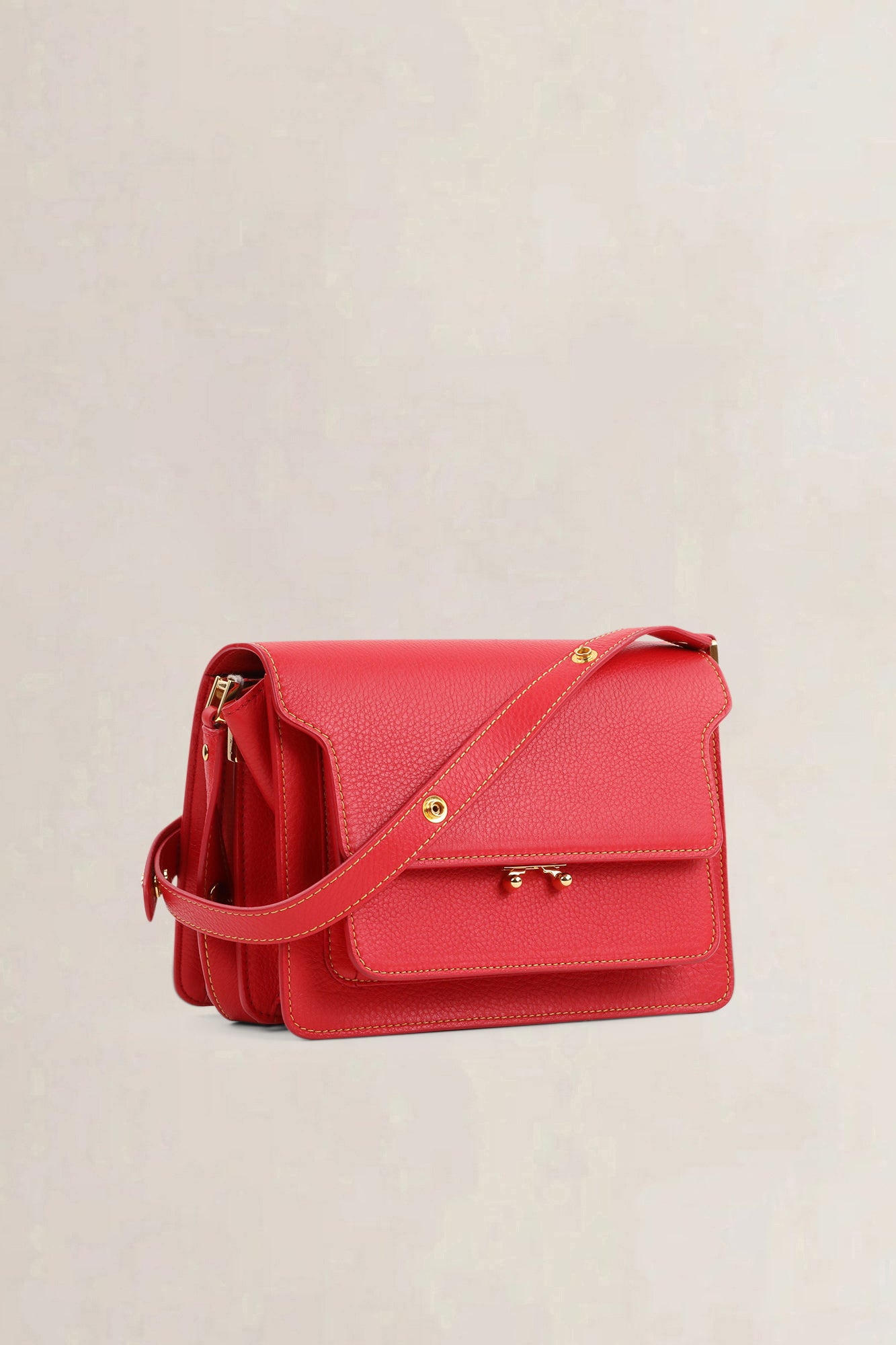 Marni Red Trunk Crossbody Bag